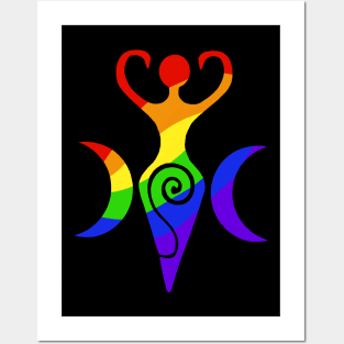 Rainbow Goddess Posters and Art